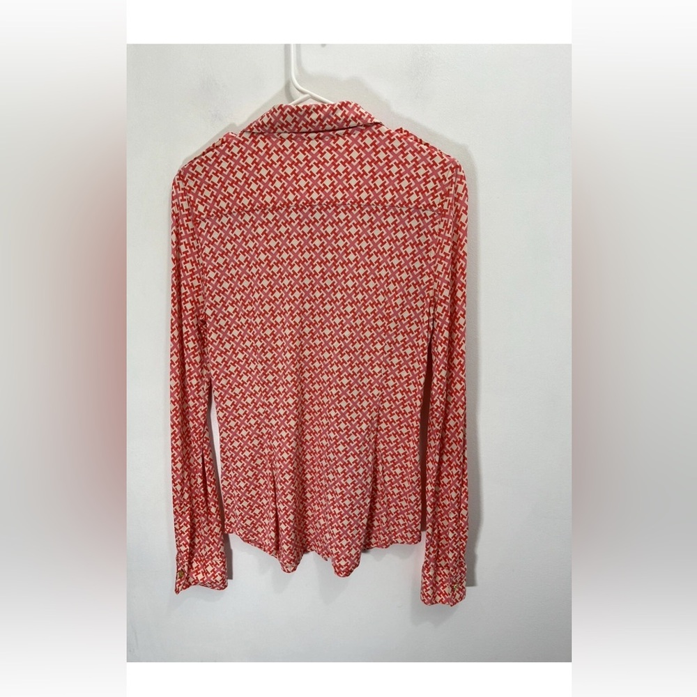 Tory Burch Red Patterned Shirt - Picture 5 of 5
